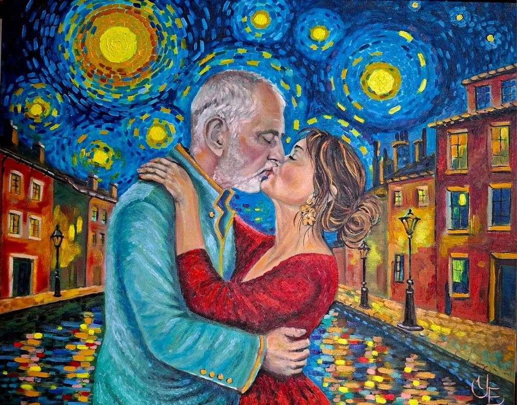 A Kiss under a Starry Sky