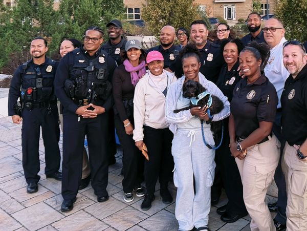 Family movie night with PG County Police in Westphalia