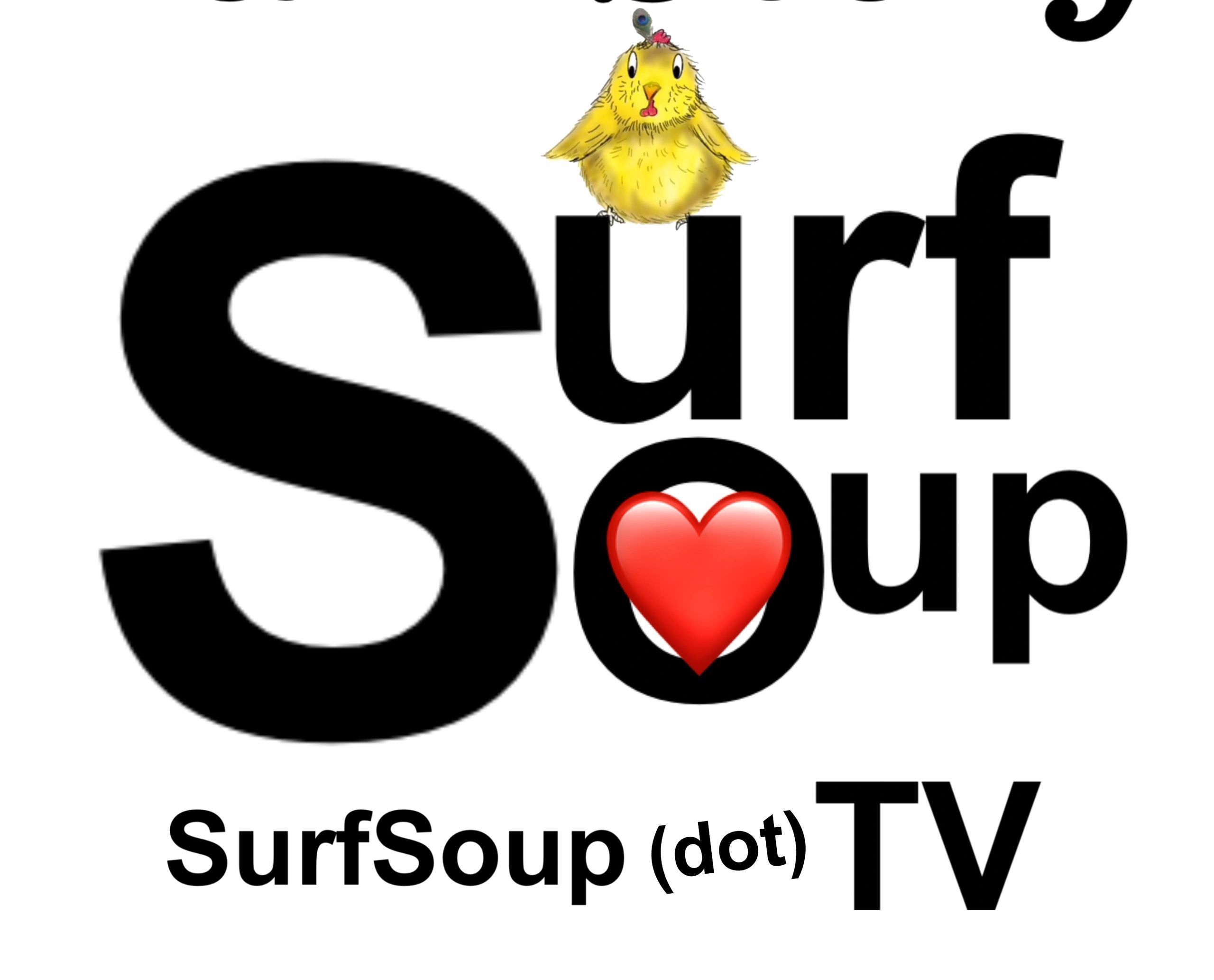 Surf Soup TV Cartoon logo surf soup.tv