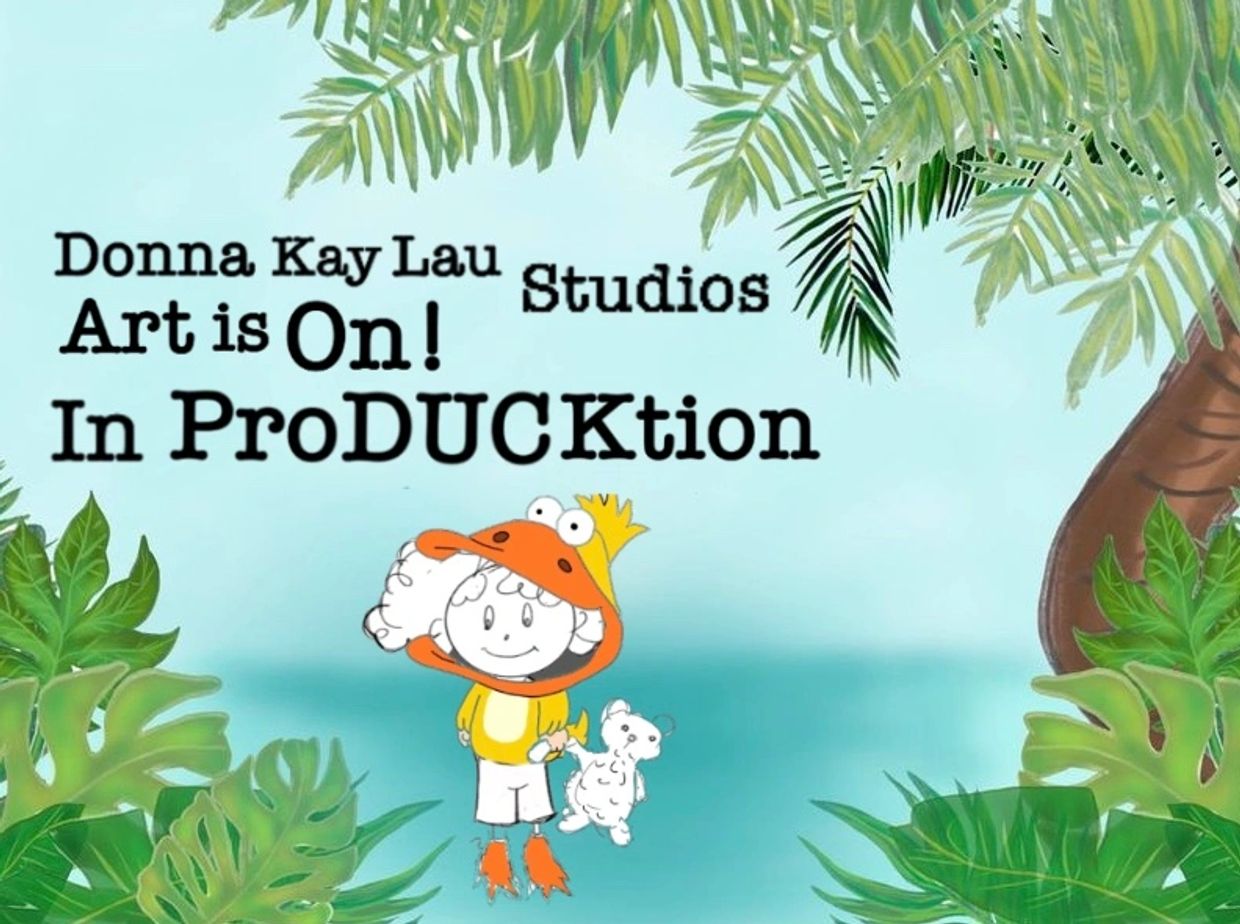Donna Kay Lau Studios Art is On! In ProDUCKtion Surf Soup Tv Surf soup cartoon animation 
