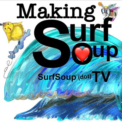 Making surf soup kindle Vella Donna Kay lau on Amazon logo Eggoh surfing big wave surfs up