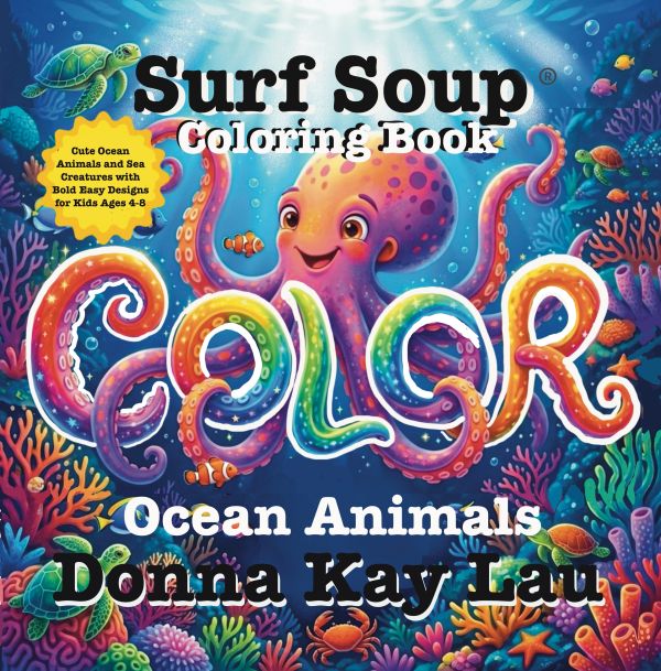 Surf soup coloring book octopus