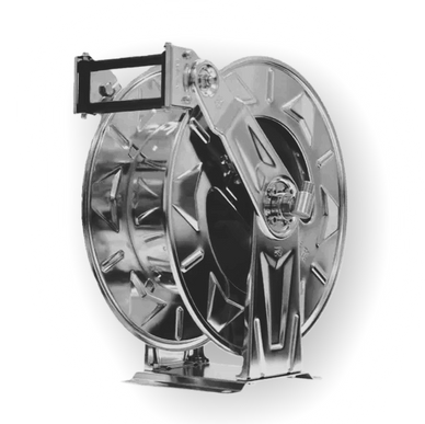 Stainless steel retractable hose reel