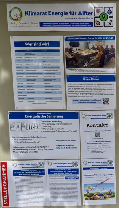 Darstellung des Klimarates auf dem Stand von Dialog-Gesundheit-Klima e.V. bei Alfter bewegt.