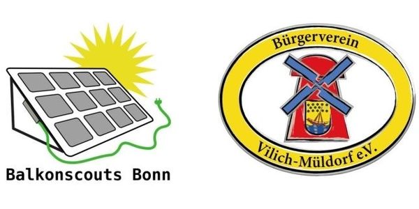 Logos of Balkonscouts Bonn and Bürgerverein Vilich-Müldorf e.V.