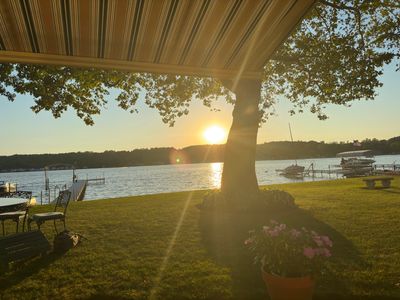 Sunset from the patio.