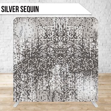Silver Sequin Back Drop