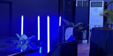 Lighting and Air-conditioning options with portable power supply