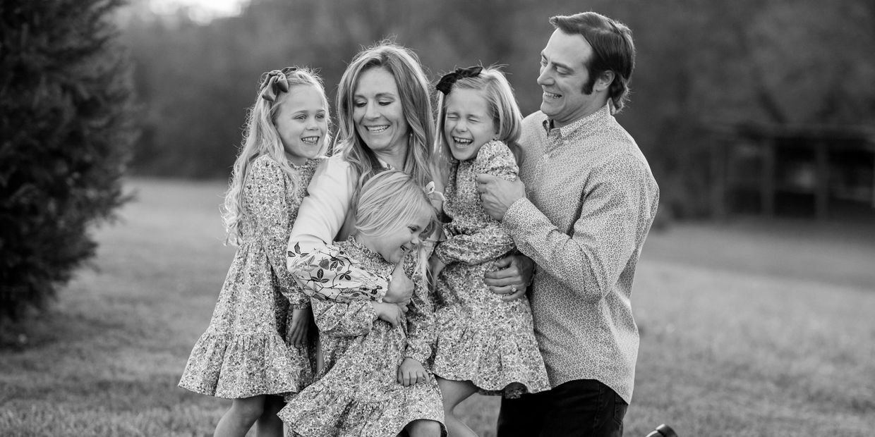 Founder Sica von Plato with her family, whose daily adventures inspired spilo! play and its approach