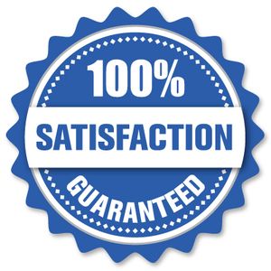 100% satisfaction badge