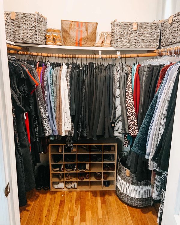Walk-in closet organized by Arranged by Ashley, Jersey Shore LBI.