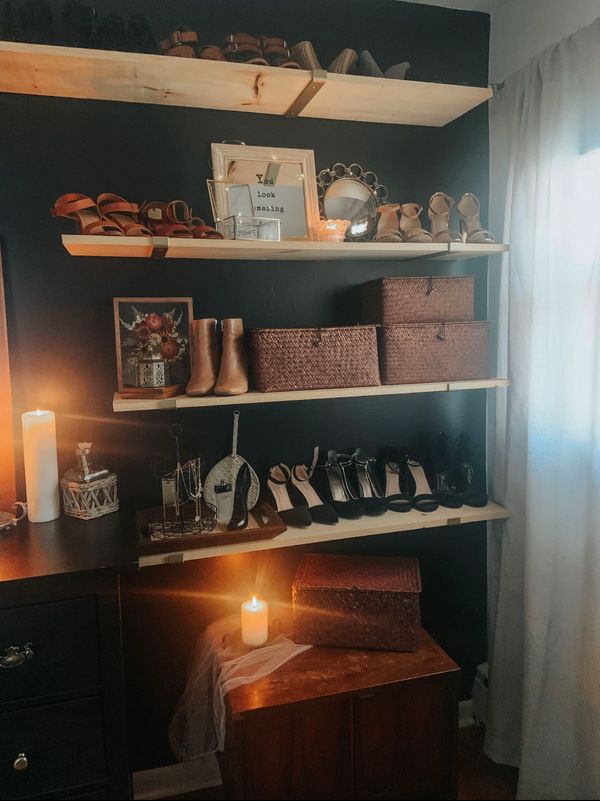 Shelf Organization and styling by Arranged by Ashley, New Jersey Professional Organizer