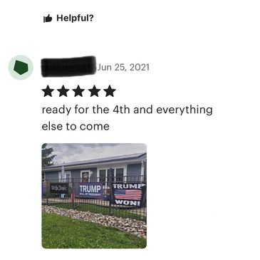 Our Etsy customers love our Trump Won & Patriot signs and shirts.  We have a solid 5 stars!!