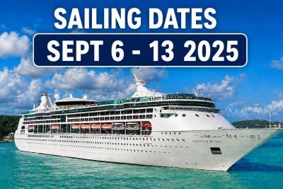 Cruise ship sailing from Sept 6-13, 2025.
