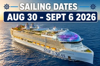 Star of the Seas cruise sailing August 30 to September 6, 2026.