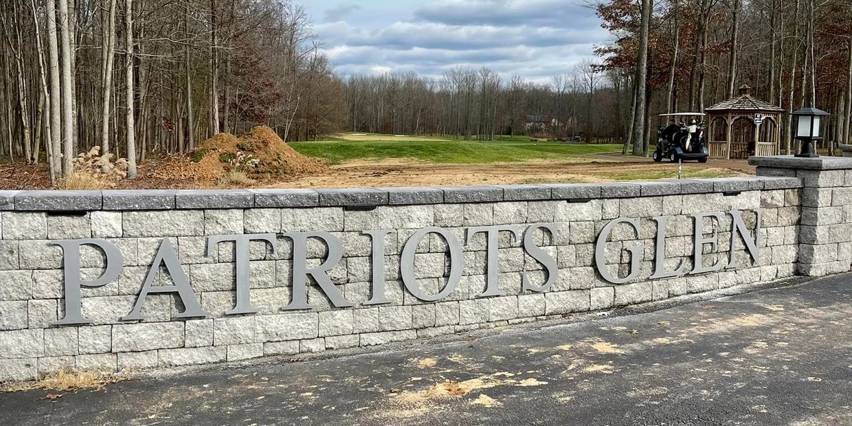 Custom metal cut sign letters golf club Elkton MD