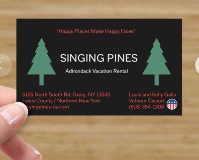 A care with signging pines