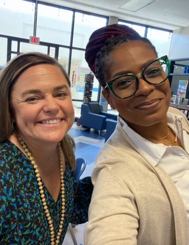 Mrs. Heather Ducker, Sedgefield Middle School Principal & Zandrina Dunning