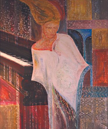 This is a photo of my painting. Sold, but you can order prints.