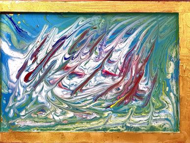 STORM AT SEA  of 'Unprdicted Paintings' show of Arvind Art caought some patron fancy