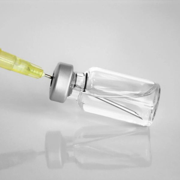 Testosterone vial and needle