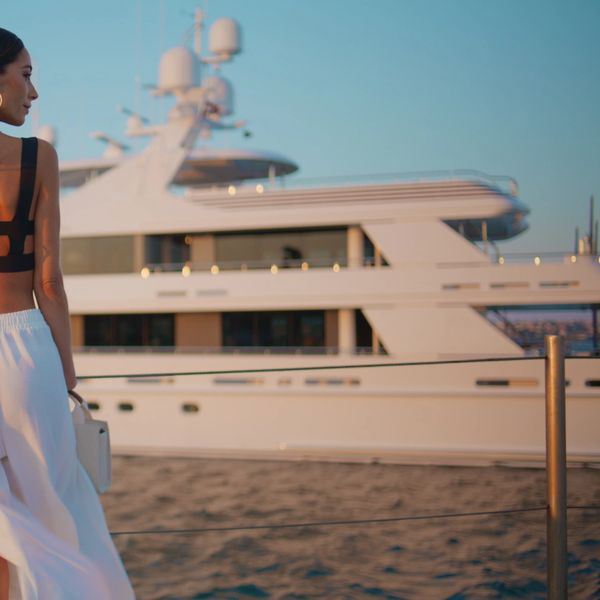 Lady onboard her Luxury Yacht Life with her Beloved Ones Onboard