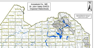 Impaired watersheds in our region (shown) can be improved by waterside trees and other vegetation.