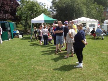 Lovely customers queuing for a Falafel wrap