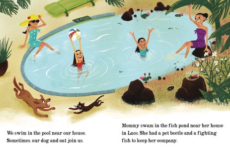 Sample page from Mommy Eats Grasshoppers