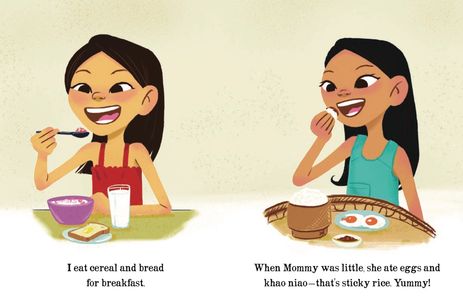 Sample page from Mommy Eats Fried Grasshopper