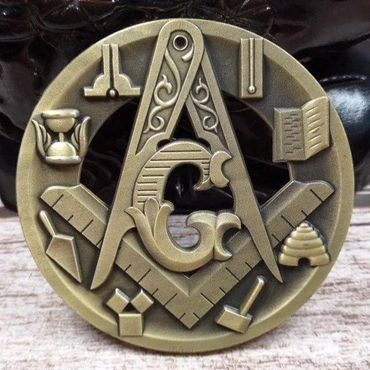 Masonic Medallion with working tools