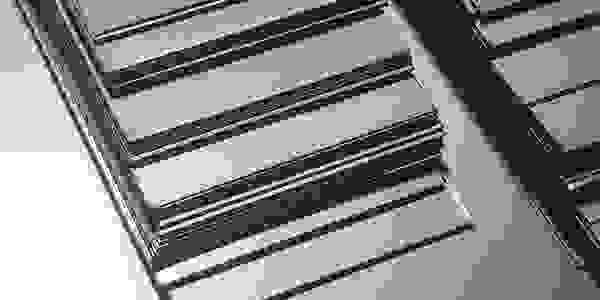 Titanium metal sheet stacked on each other