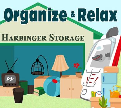 Store your things at the Harbinger Center, Organize and relax.