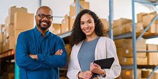 Our workers putting together pallets of the most perfect products for our stores