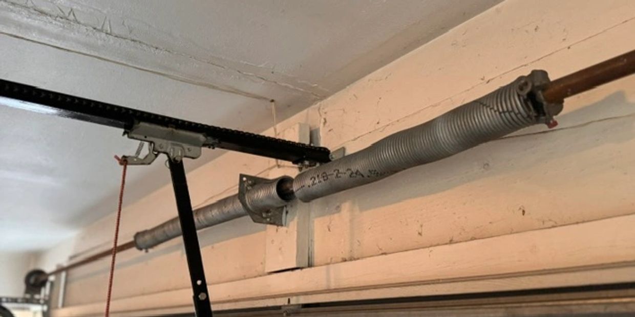 Broken garage door spring