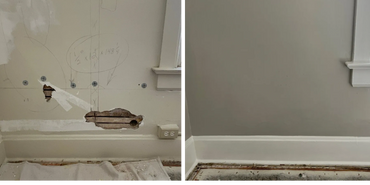 1920's lathe and plaster drywall repair