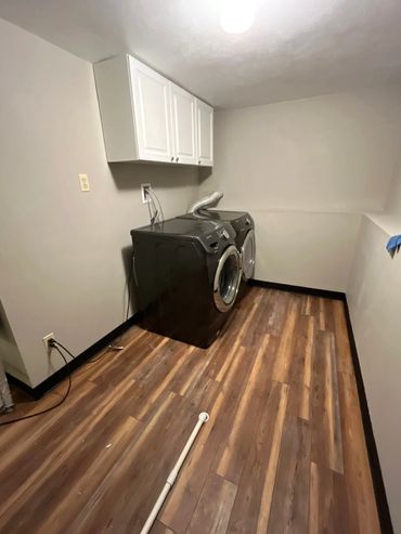 finished laundry room
