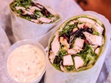 Grilled Chicken Breast, Mixed greens, Dried Cranberries, Granny Smith Apples, Roasted Walnuts, Provo