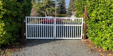 White picket gate