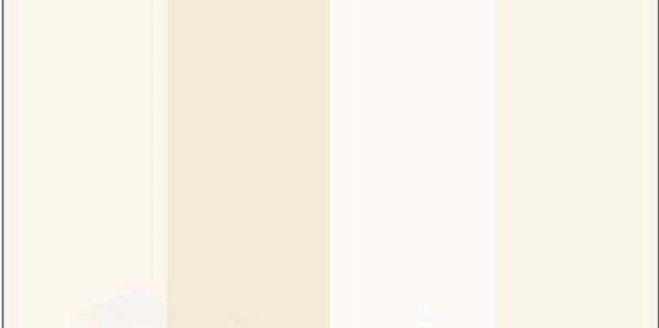 A selection of four neutral beige paint swatches.