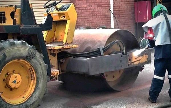 Media blasting for heavy equipment blasing in pittsburgh to remove rust heavy machinery pittsburgh