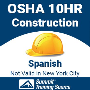 OSHA 30 General Industry Certification in Spanish
