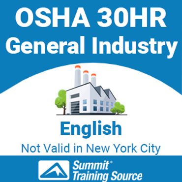 OSHA 30 General Industry Certification