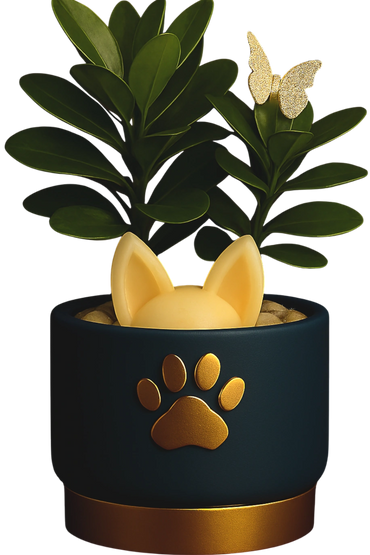 Cenizario Ecologico para mascotas. Bonsai Jade macho de recipiente en porcelana