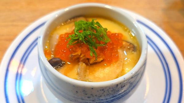 Chawanmushi. A savory Japanese custard.