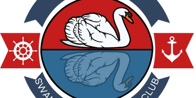 Logo of Swan (Radcot) Cruiser Club featuring a swan with nautical symbols.