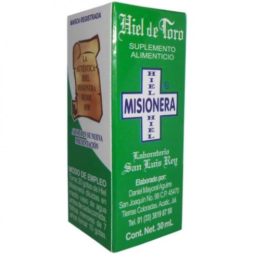 HIEL DE TORO MISIONERA VERDE C 30ML