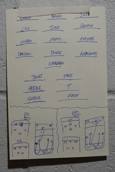 Game line up against Michigan-Dearborn at 2022 ACHA National Tournament.