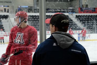 Tanner Harris at practice in St. Louis, MO.
