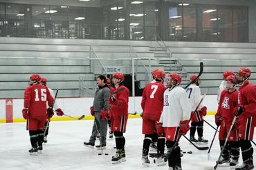 University of Arizona hockey team practicing in Chesterfield, MO.